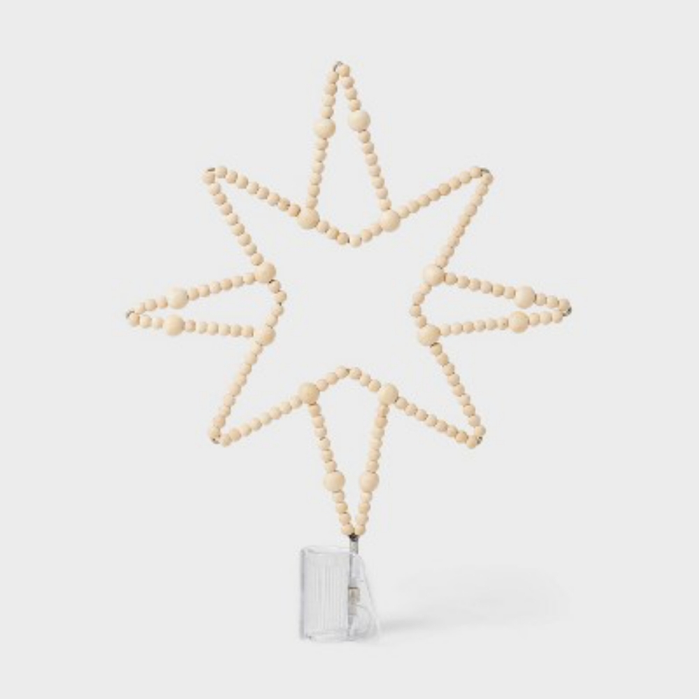 Studio McGee Wood Bead Tree Topper